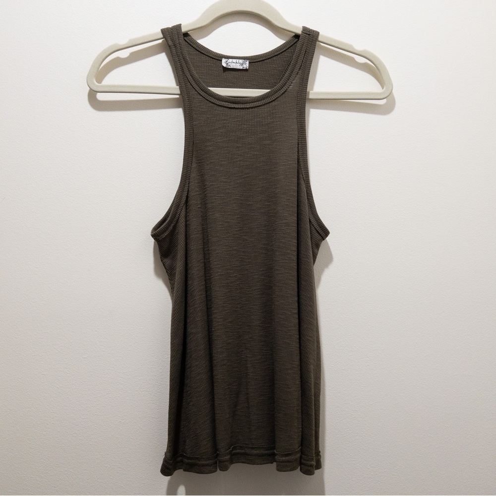 Intimately Free People Racerback Ribbed Tank - Picture 1 of 6